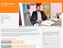 Tablet Screenshot of drrajivkrishna.com